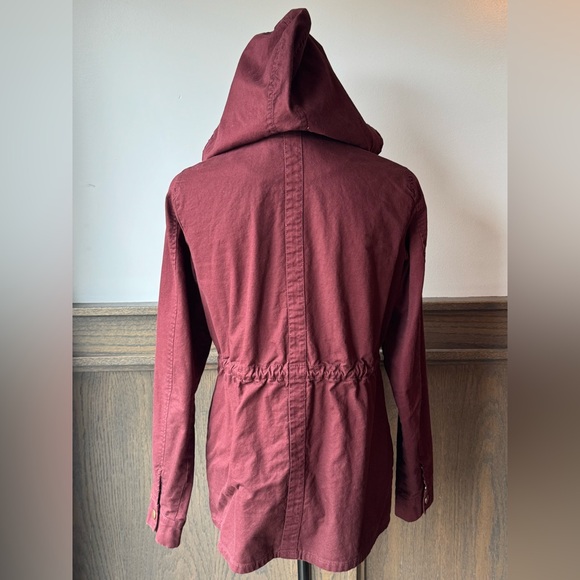 41 Hawthorn Maroon Utility Jacket with Hood Euc M - Picture 4 of 7